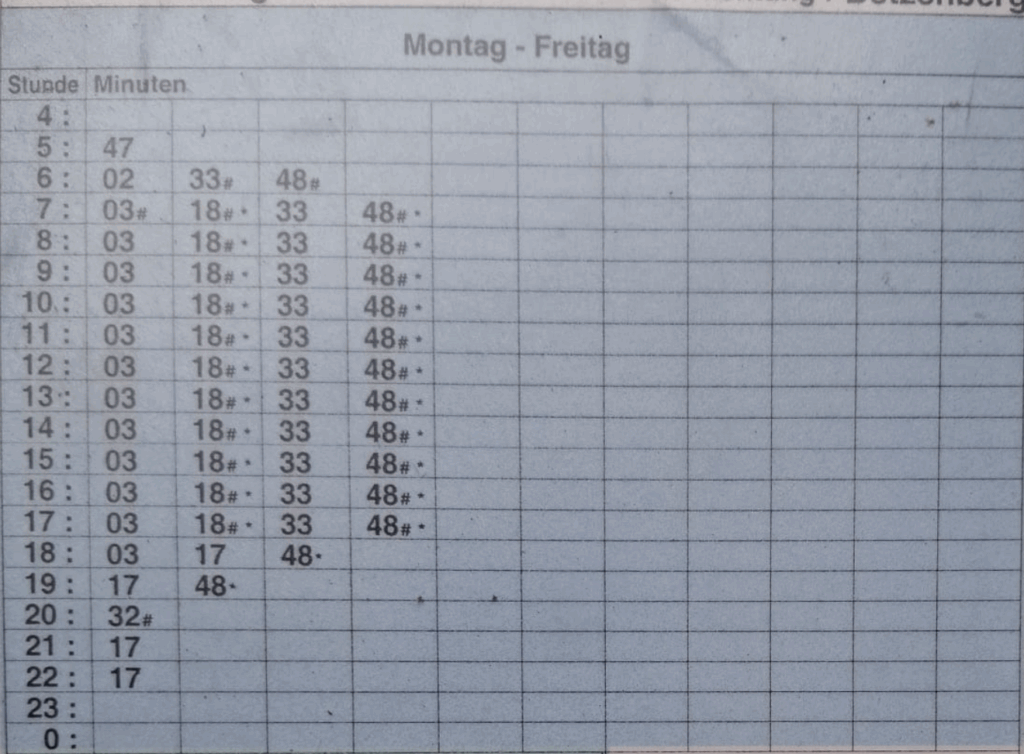 Montag-Freitag