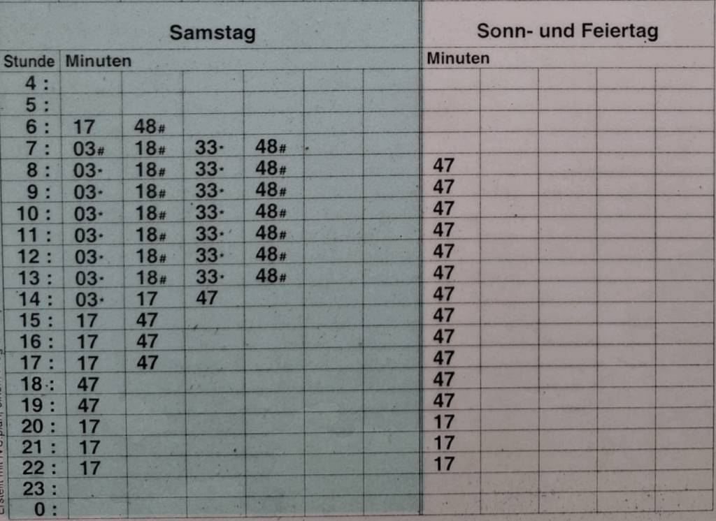 Samstag-Sonntag